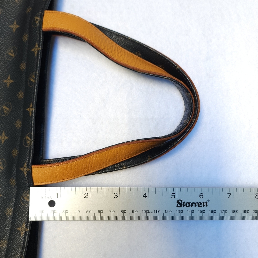 Valleverde Brown And Tan All Over Logo Tote Bag - Picture 8 of 8